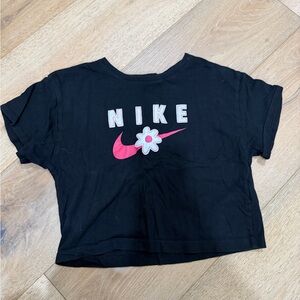 Nike Black Tee with Pink Accents